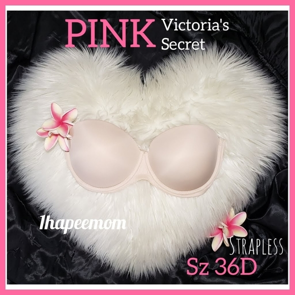 Pink Victoria's Secret Strapless Bra 36D - Picture 1 of 8